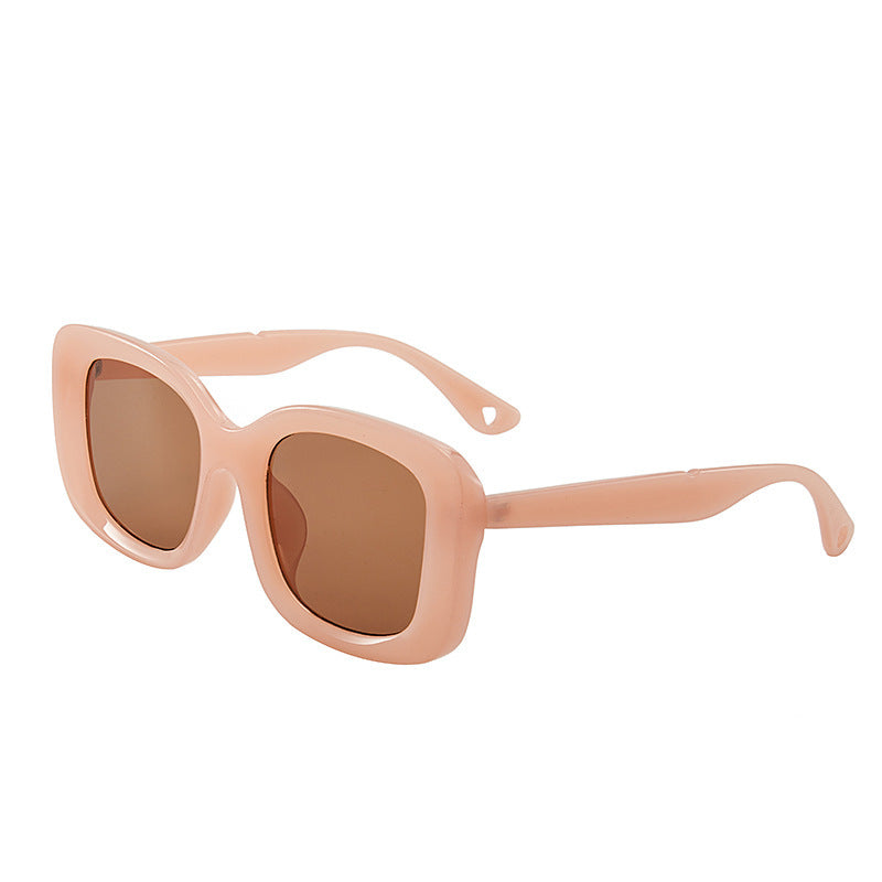 Lunettes de soleil carrées larges unisexes