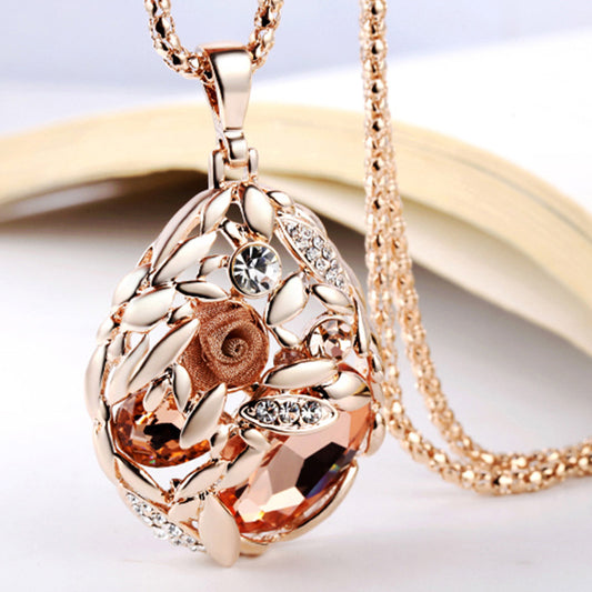 Collier Long Décoratif pour Femme – Accessoire Élégant & Polyvalent pour Pulls et Tenues Chic