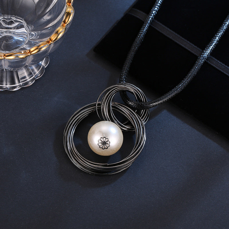 Collier Long Décoratif pour Femme – Accessoire Élégant & Polyvalent pour Pulls et Tenues Chic