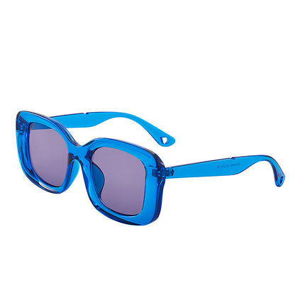 Lunettes de soleil carrées larges unisexes