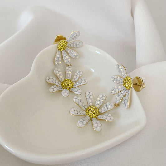 Bijoux Fleur Dorés pour Femme, Style Chic & Intemporel