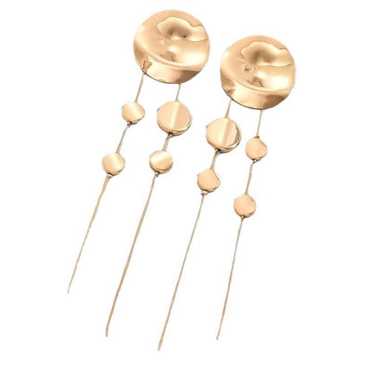 Boucles d’Oreilles Longues à Pampilles – Motif Léopard Chic & Tendance 2025