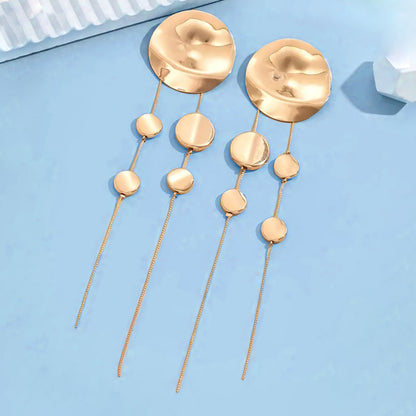 Boucles d’Oreilles Longues à Pampilles – Motif Léopard Chic & Tendance 2025